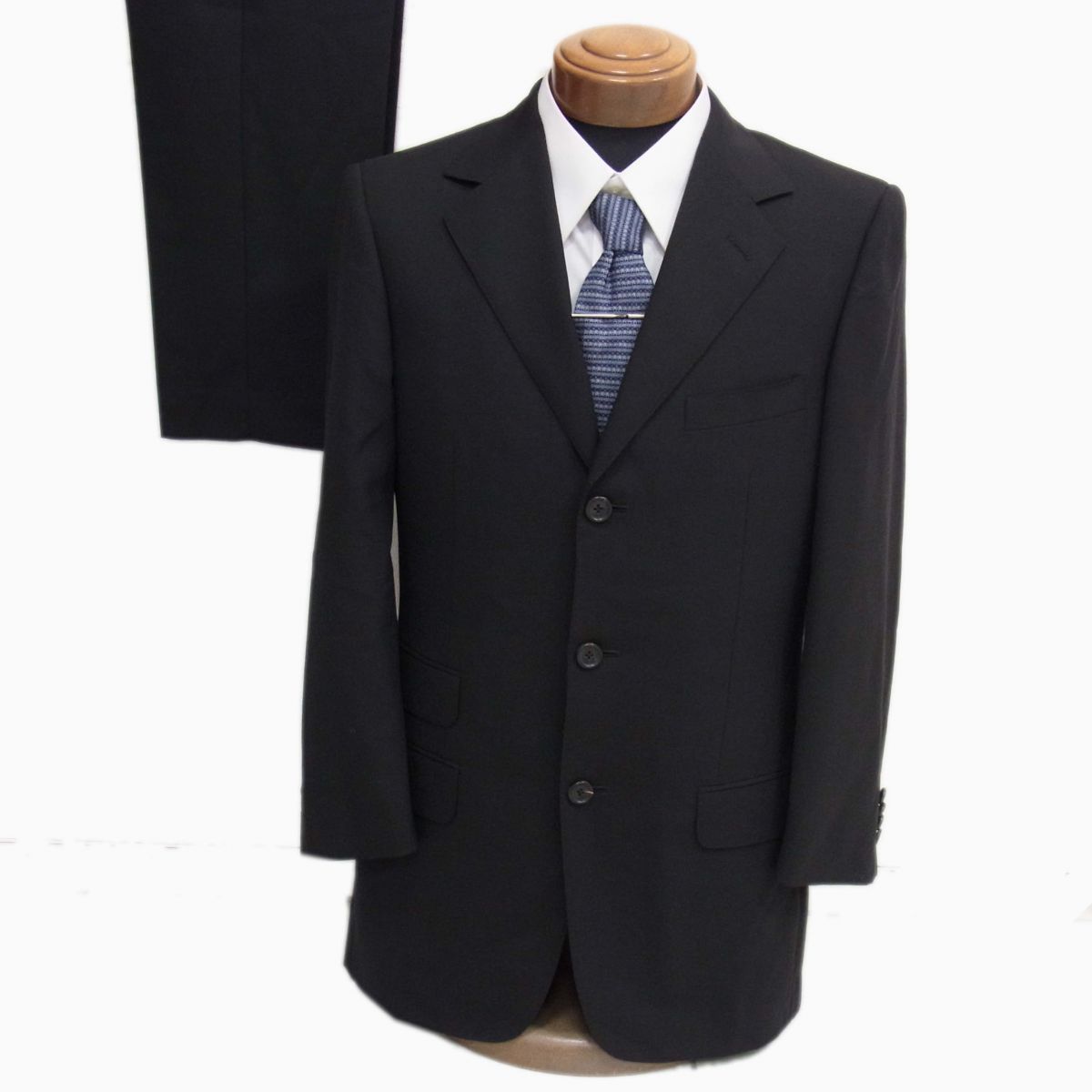 美品　GUCCIグッチ　スーツ　シンプル　フォーマル　ブラック　ウール　シングル 美品 GUCCIグッチ スーツ シンプル フォーマル ブラック ウール