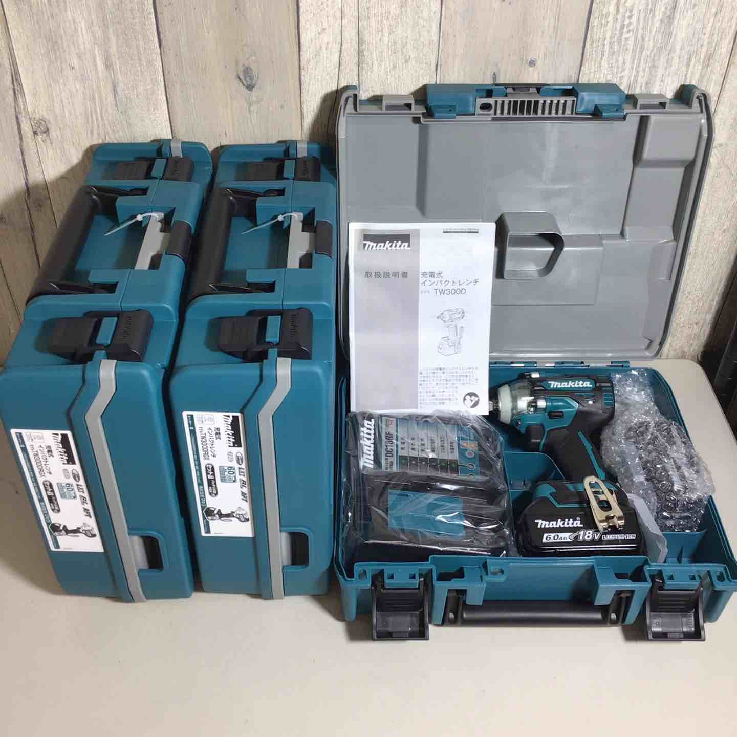 ♥品 マキタ makita コードレス インパクトレンチ TW300DRGX 3台 バッテリー-充電器付 フルセット インパクトレンチ 純正 純正品 充電式 18V 戸田店 HRDEVELOPMENT_JP