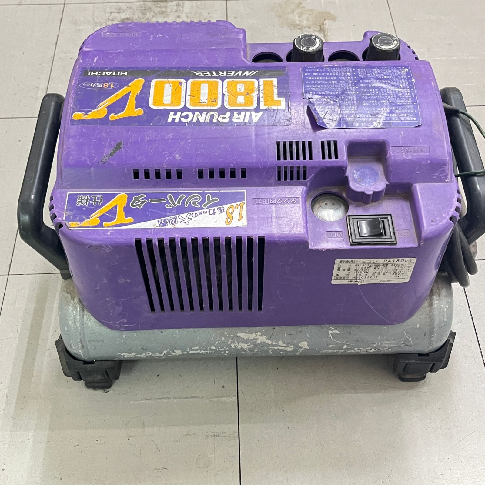 日立 HITACHI 軽搬型ベビコン PA1800V コンプレッサー エアパンチ 常圧 