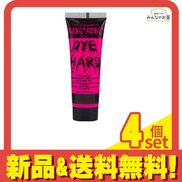 マニックパニック テンポラリーヘアカラージェル エレクトリックフラミンゴ(ネオンピンク) 50g 4個セット まとめ売り