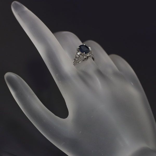 ダイヤモンド×サファイア リング K18YG 4.60ct 9.3g アクセサリー