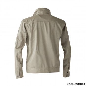 綿100％長袖ブルゾン グレー