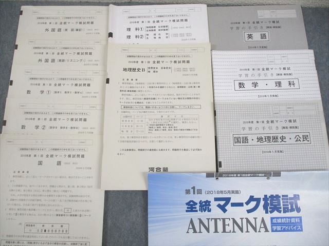 河合塾 2018年度 第1～3回 全統マーク模試 2018年5月実施 英語