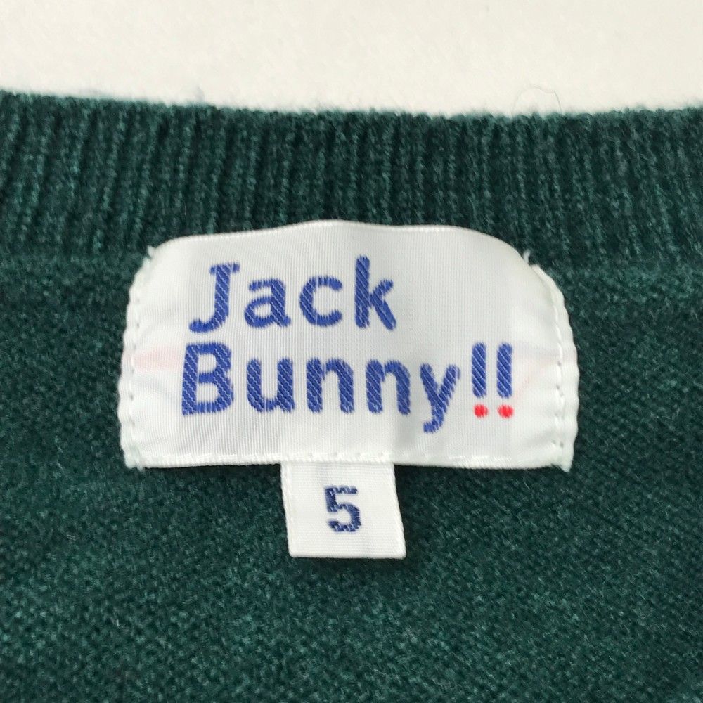 サイズ：5 JACK BUNNY ジャックバニー  ニットセーター  グリーン系 [240101362963] ゴルフウェア メンズ ストスト サイズ：5 JACK BUNNY ジャックバニー ニットセーター グリーン