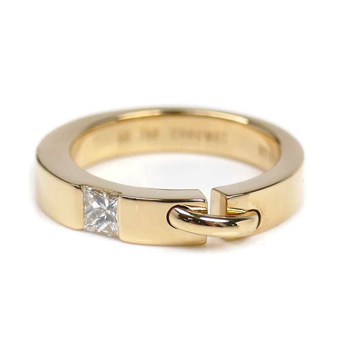 Chaumet ショーメ K18YG イエローゴールド リアン 1Pダイヤ リング 