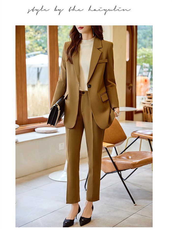 大きいサイズ、美品】HK WORKS LONDON パンツスーツ セットアップ