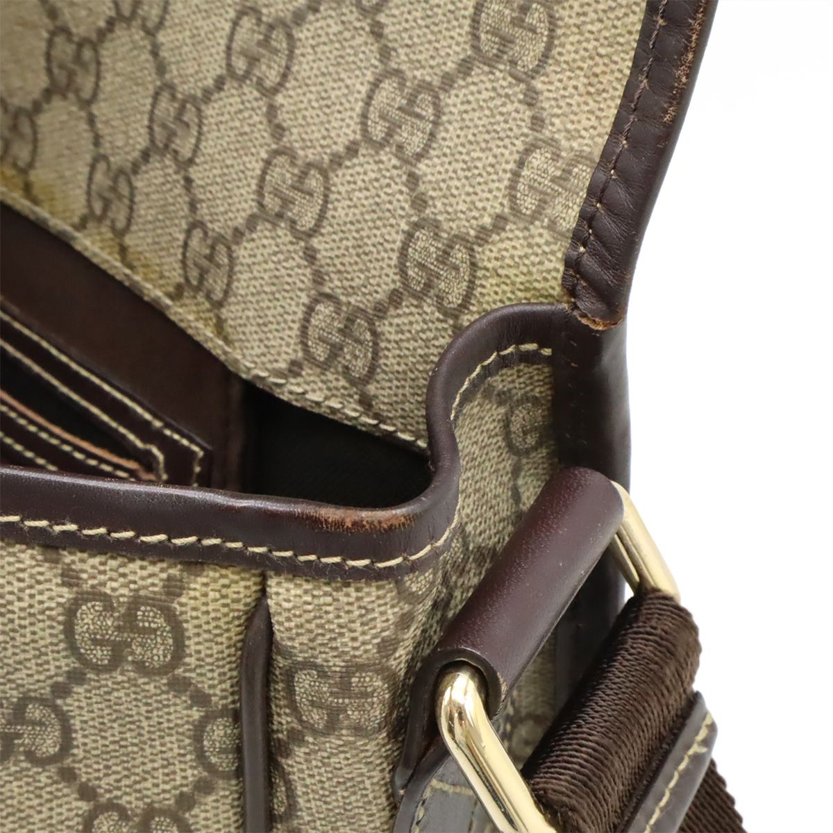 グッチ GG スプリーム PVC×レザー ショルダー バッグ メッセンジャー 茶 楽天市場】GUCCI グッチ GGプラス GGスプリーム ショルダー