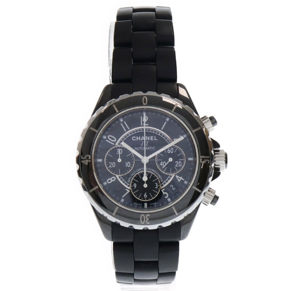 CHANEL (シャネル) H0940 J12クロノグラフ 黒セラミック 黒文字