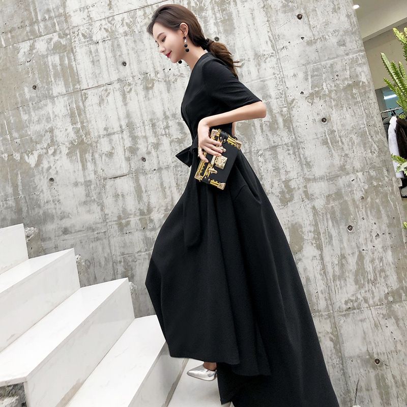 カシュクール リボン ワンピース ドレス ロング フェミニン ドレス カシュクール リボン ロング ワンピース フェミニン 3色