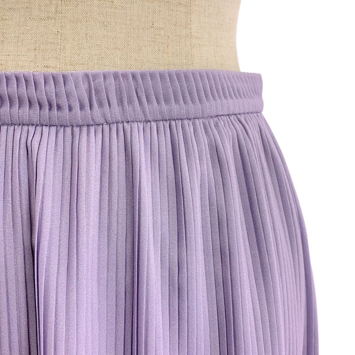 DRIES VAN NOTEN ドリスヴァンノッテン 2019SS プリント プリーツ ロング スカート XS パープル オレンジ レディース