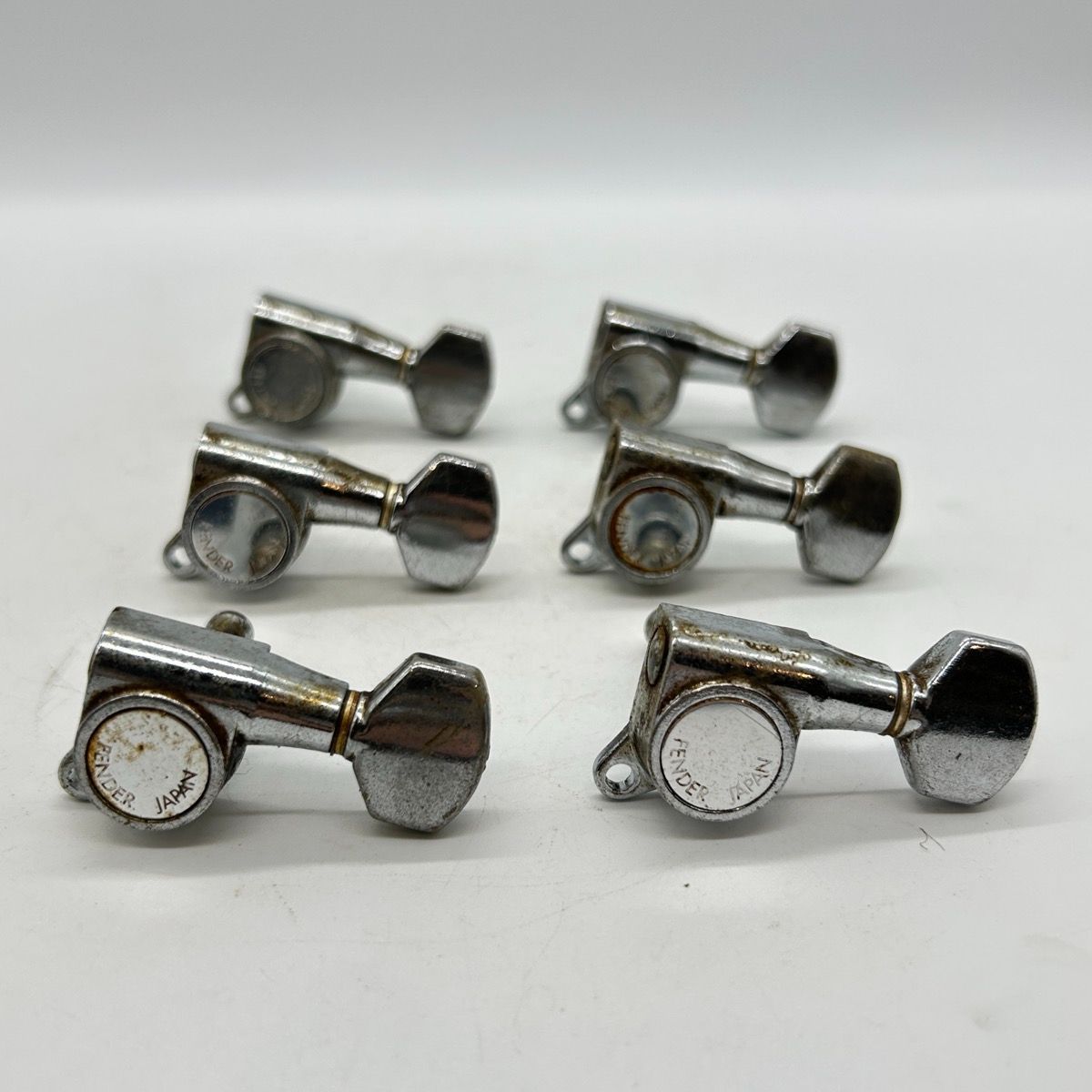 Fender エレキギター用 クローム 片側6連ペグ フェンダー ロトマチックペグ Guitar pegs