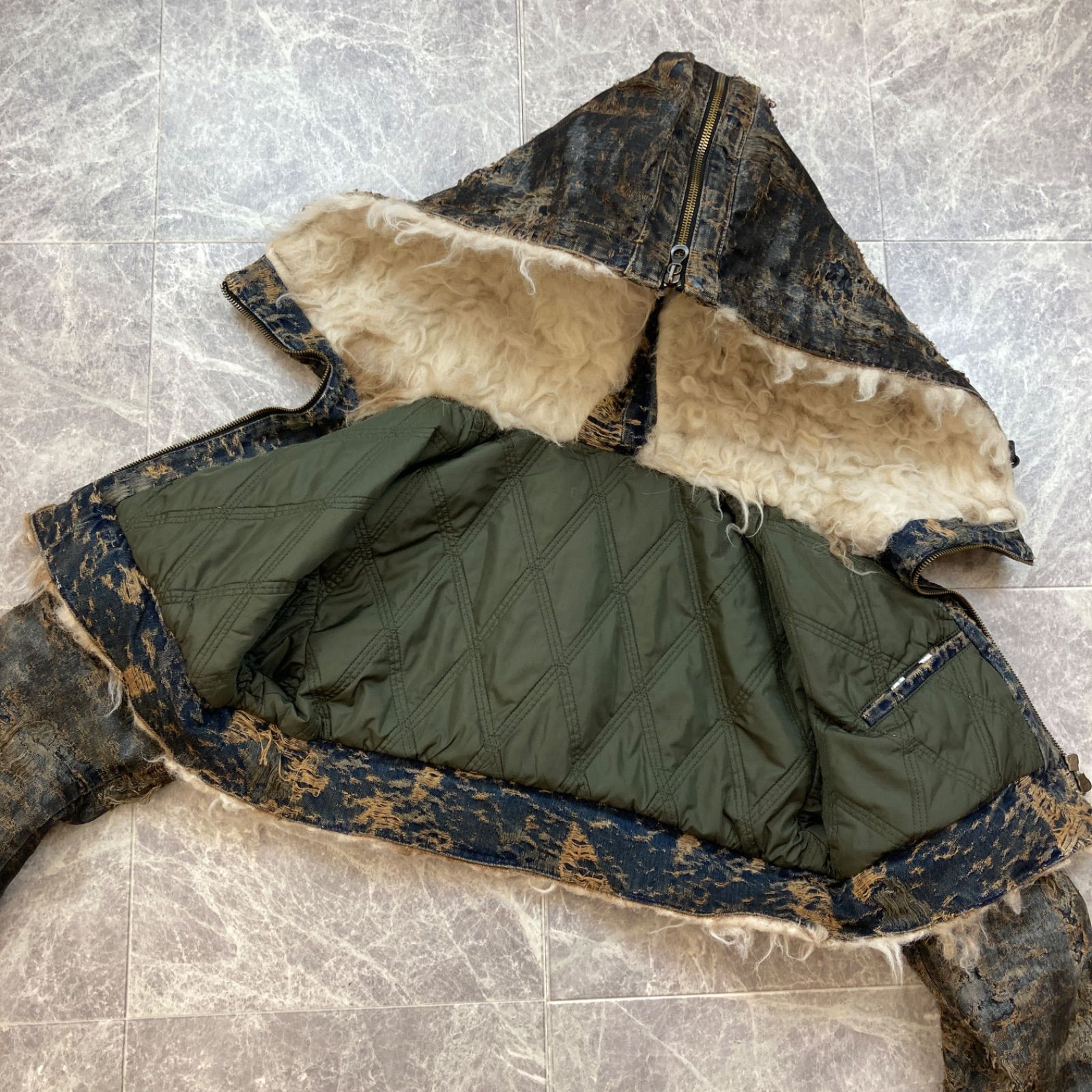 キャサリン　DIESEL ディーゼル　ファー　ショート　ジャケット　S 楽天市場】【SALE／40%OFF】DIESEL メンズ ウインタージャケット