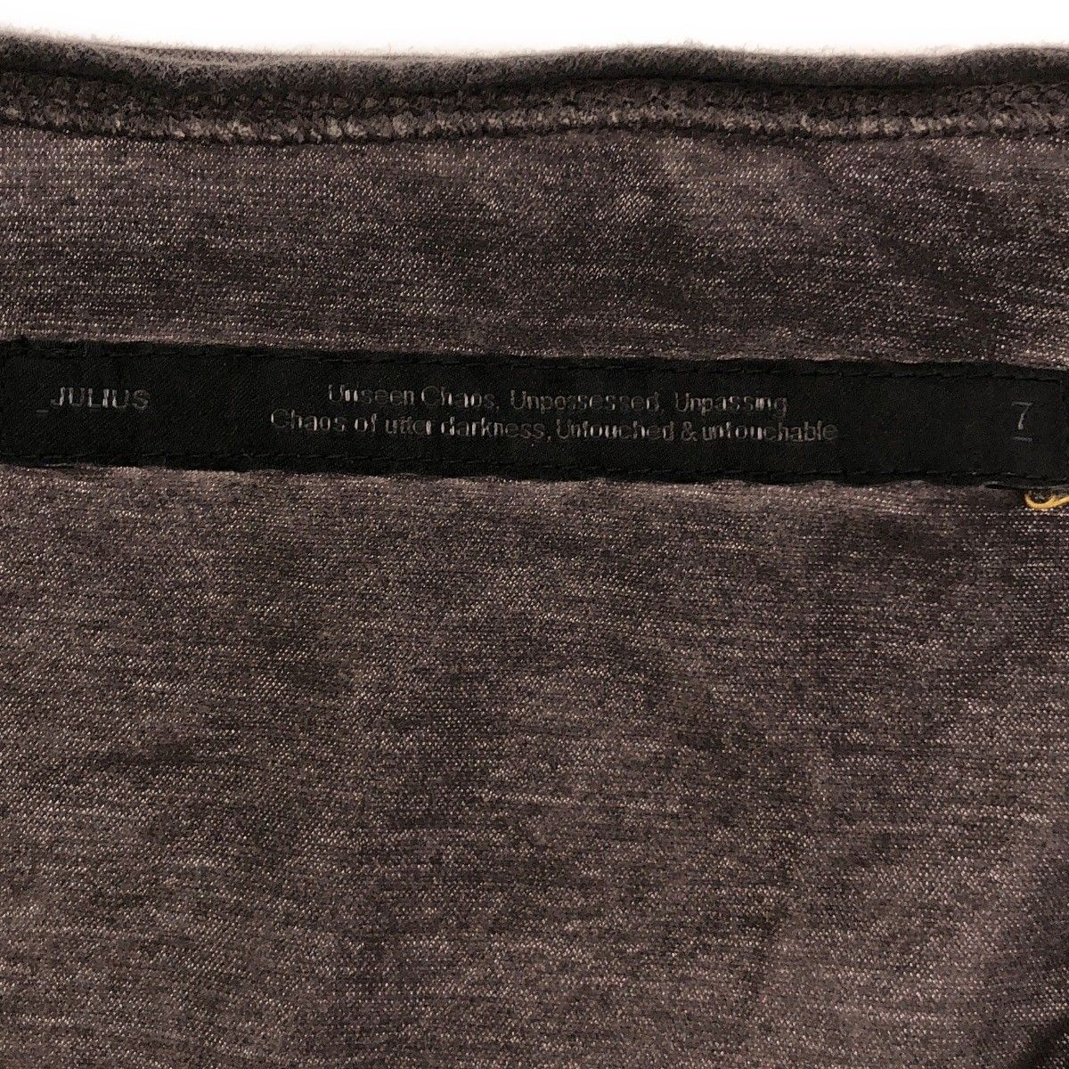 トップス JULIUS 24AW Loop Hem Longsleeve Top ユリウス JULIUS Loop Hem Longsleeve Top （Black） 通販 大阪