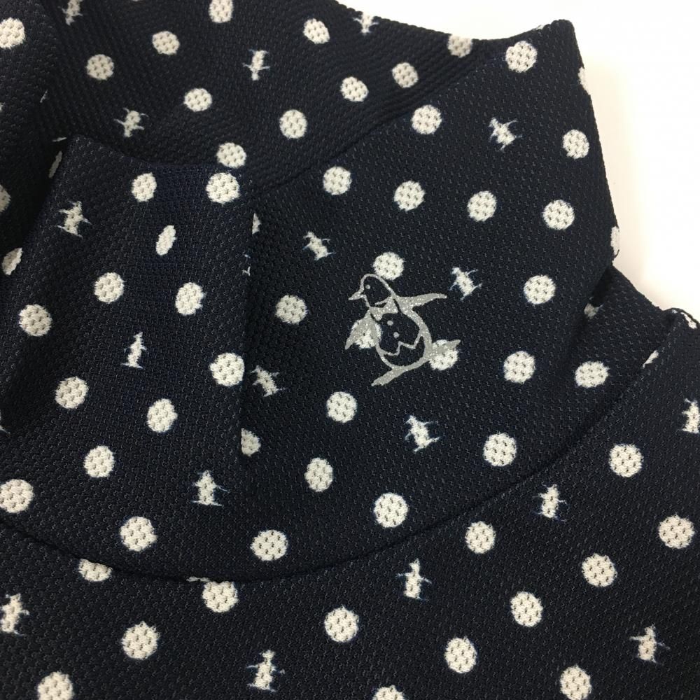 マンシングウェア　ゴルフ　エンボイ　モックネック　ワンピース　白　総柄　Ｌ　新品 マンシングウェア ゴルフ エンボイ モックネック ワンピース 白