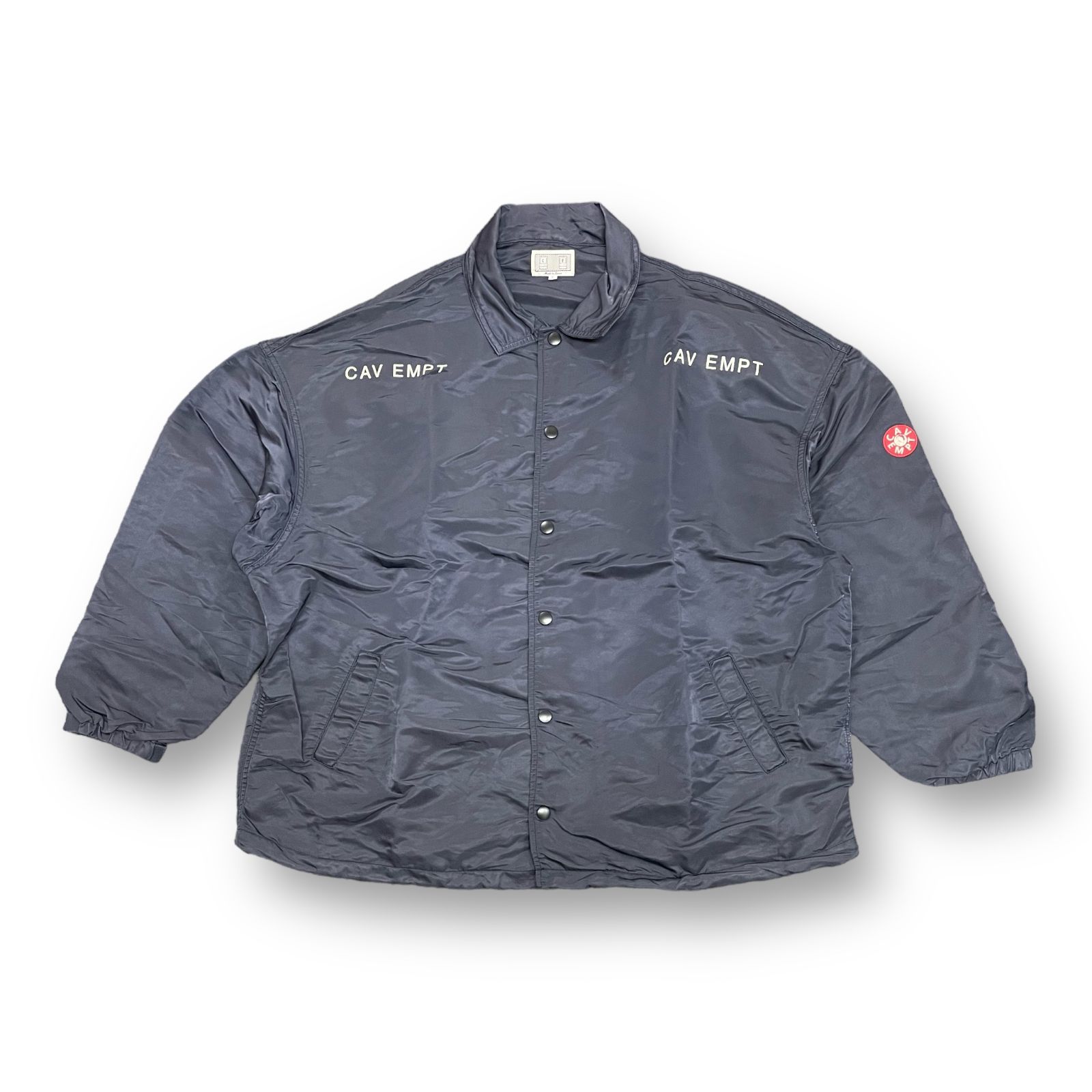 CAV EMPT ナイロンジャケット Lサイズ ネイビー ナイロンジャケットを使った「cavempt」の人気ファッション