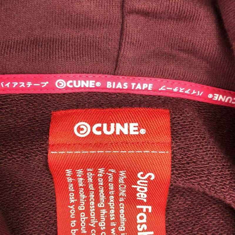 中古】☆CUNE 30th ANNIV ヘヴィウェイトビッグパーカー 味覚remix