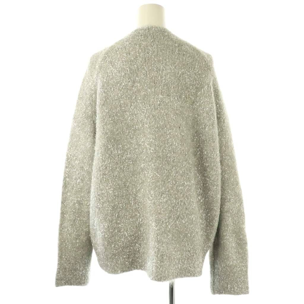 ne Quittez pas グレー ラメニット 長袖 ヌキテパ NE QUITTEZ PAS! 24AW Alpaca Lurex Cardigan