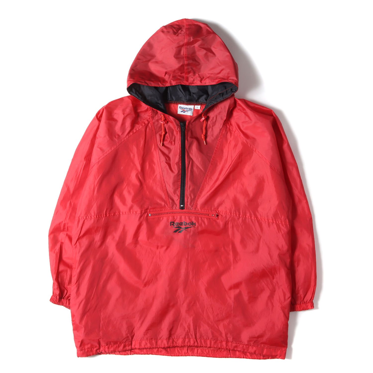 Reebok リーボック 90s スタンドロゴ ハーフジップ プルオーバー 