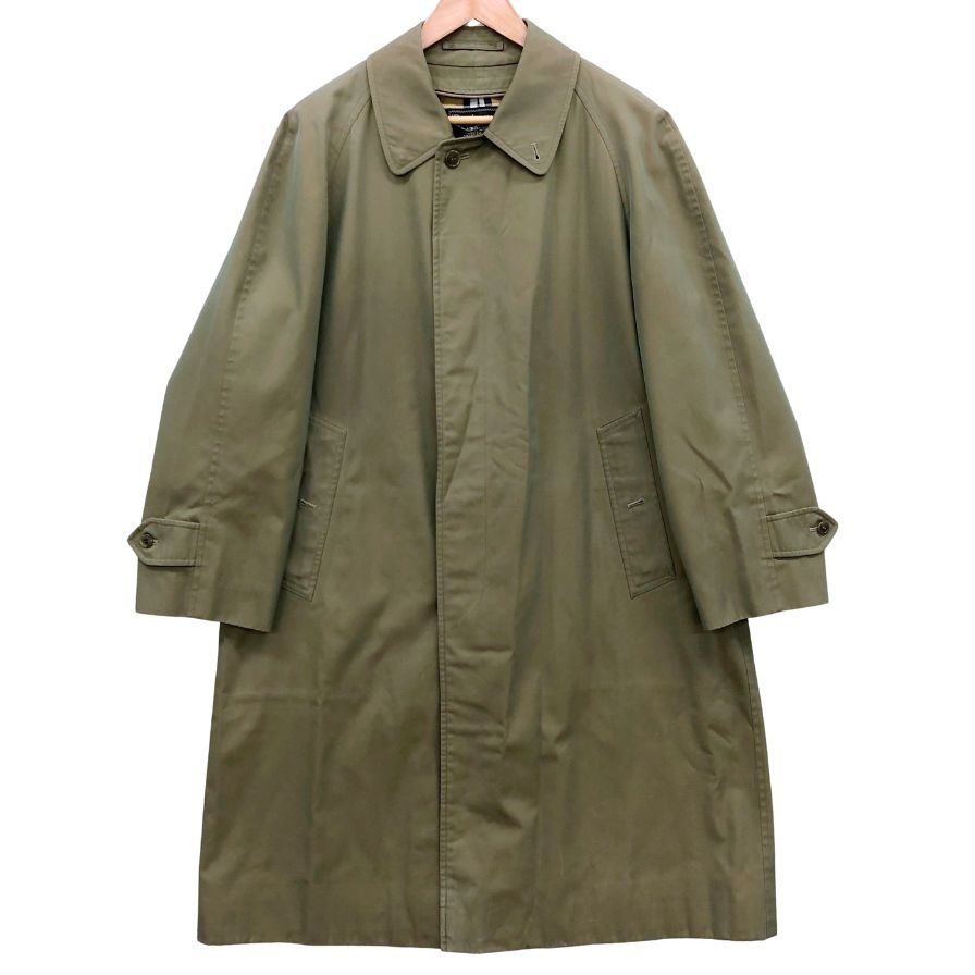 バーバリー バルカラーコート 90S イングランド製 玉虫色【LA】 ww1