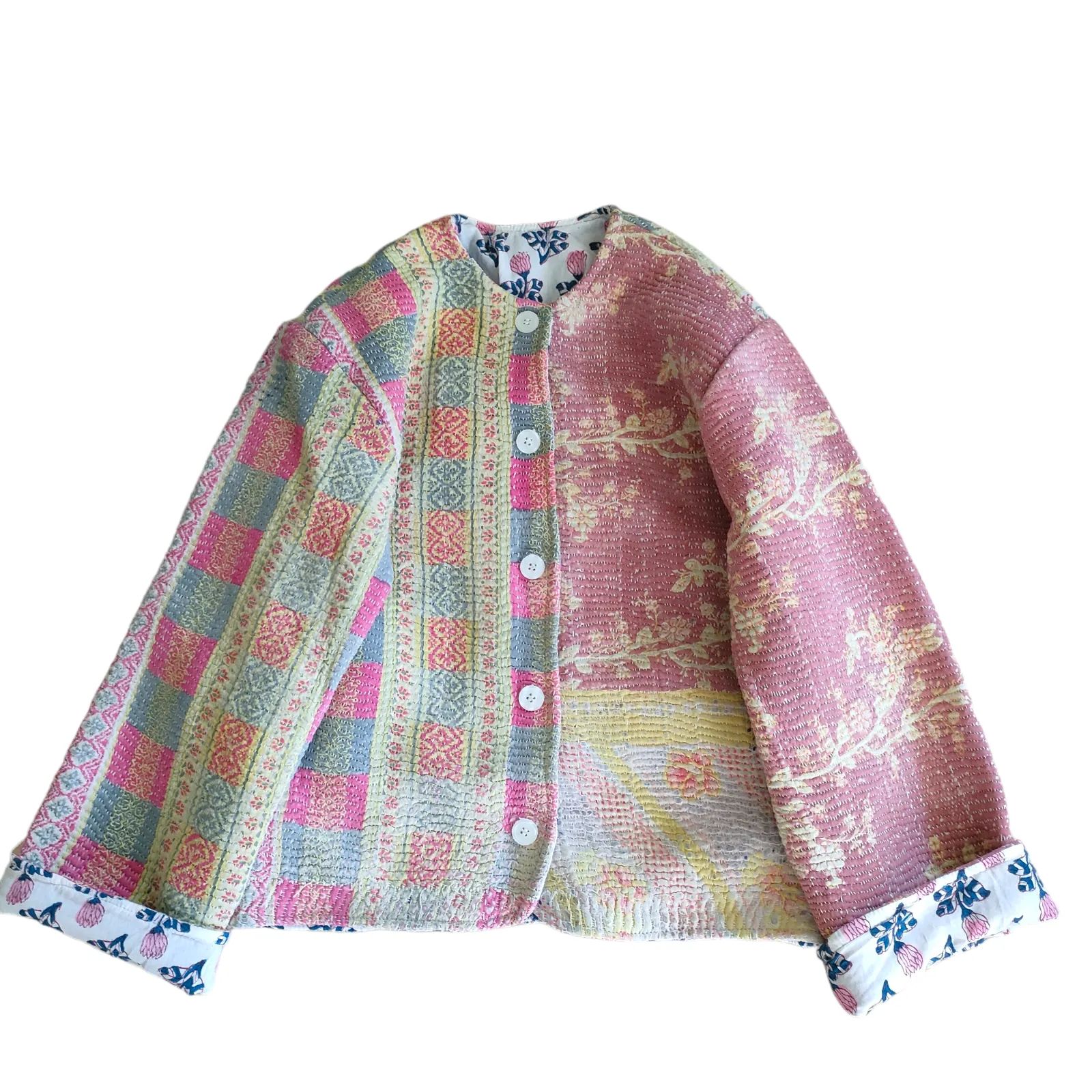 YOHANA】カンタジャケット ラリーキルト グドゥリー ノーカラー 