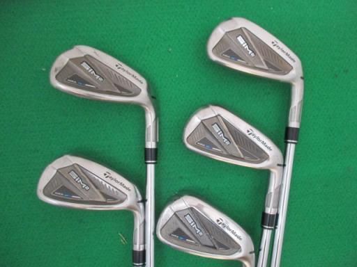 SIM2 MAX 5番アイアン　純正スチールシャフト　フレックスR テーラーメイド SIM2MAXアイアン5本セット メンズ フレックスR
