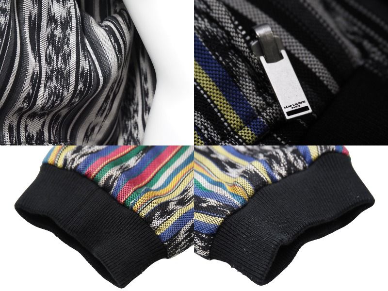 SAINT LAURENT サンローラン ブルゾン リバーシブル マルチカラー