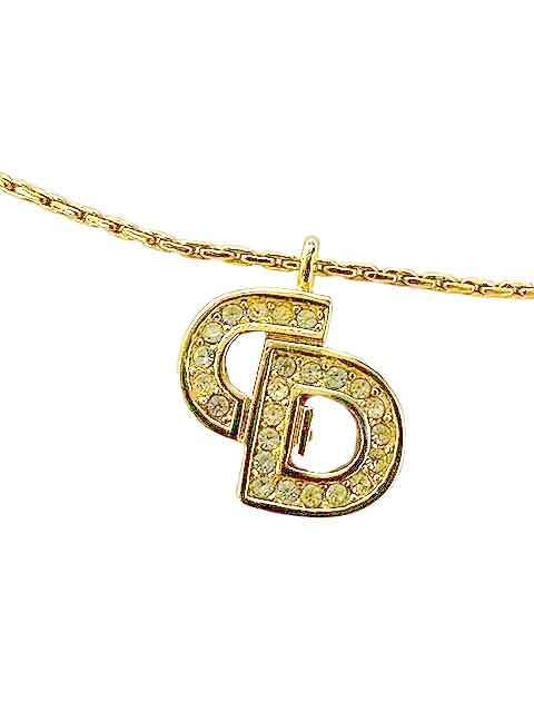 Christian Dior クリスチャンディオール ネックレス ゴールド ロゴネックレス ヴィンテージネックレス アクセサリー＿S04＿s-0014-r04＿セルモアから