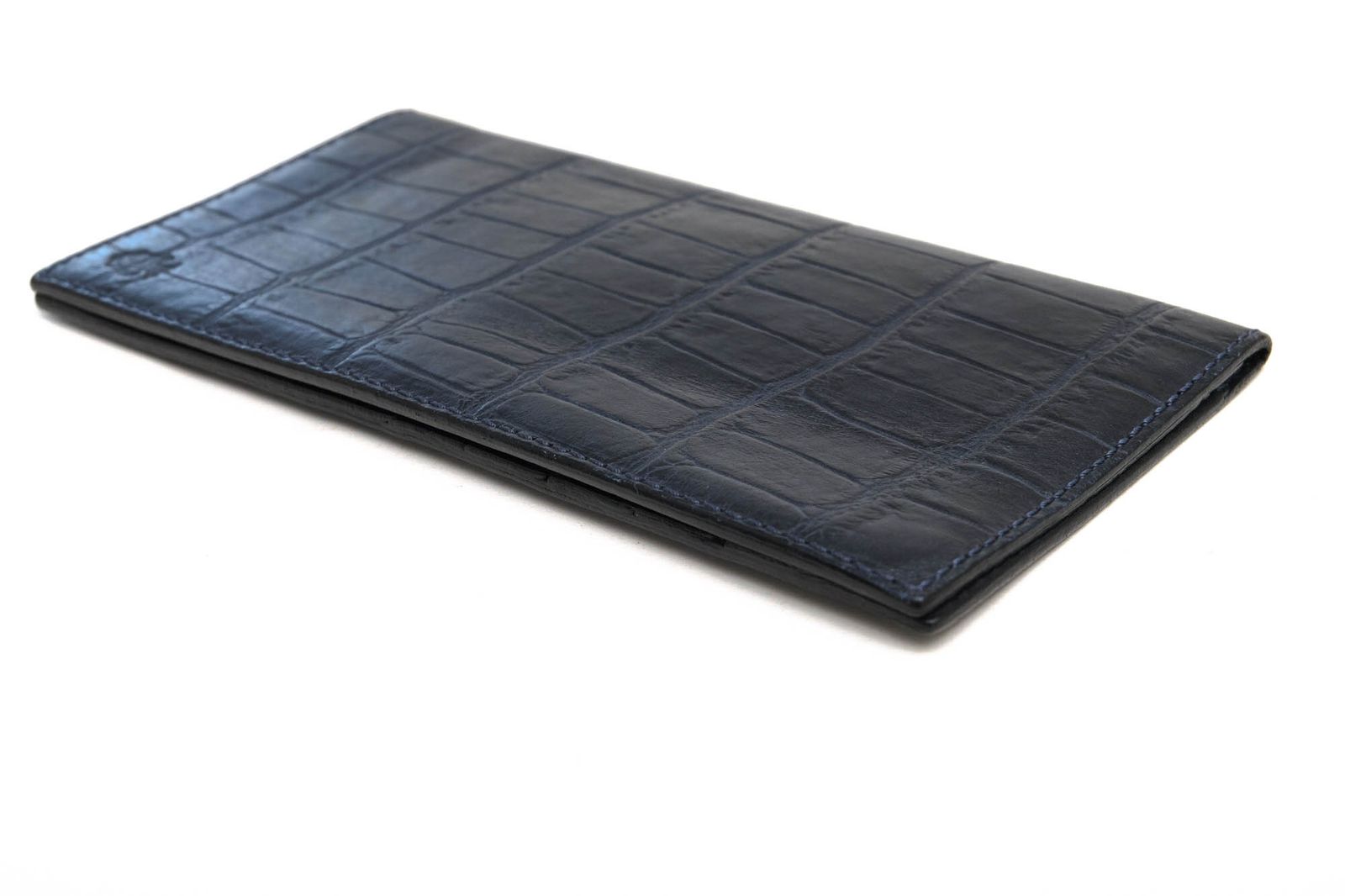 フェリージ ネイビーレザー 長財布 クロコダイル型押し felisi 長財布
