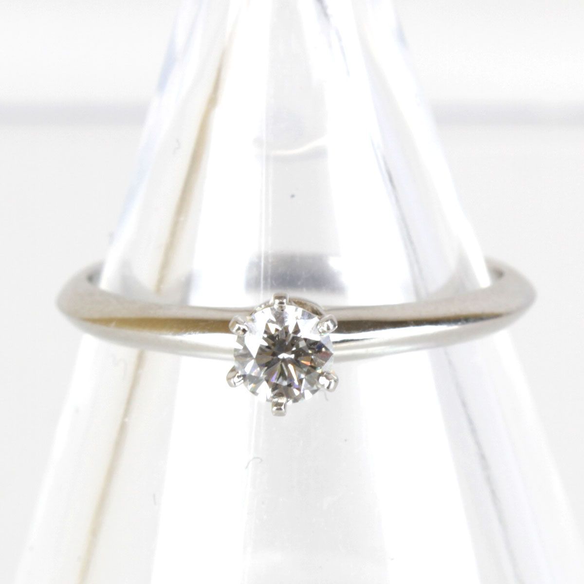 美品『USED』 プラチナ（PLAT刻印） TIFFANY&Co. リング - メルカリ