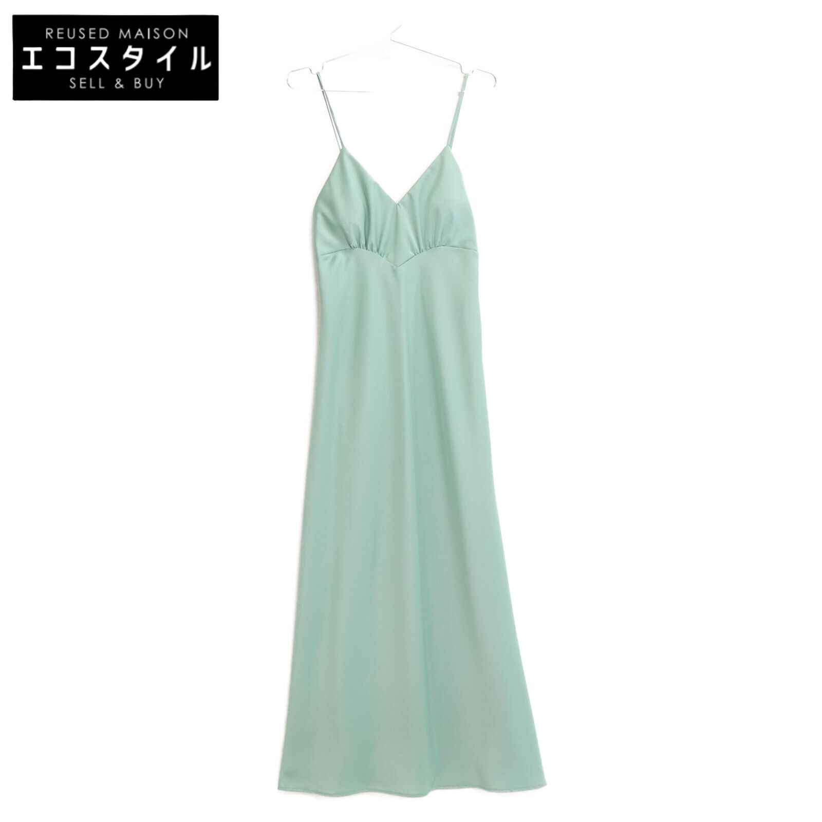 Maimia マイミア ミントグリーン Clubfloor Dress サテンキャミソールワンピース 1