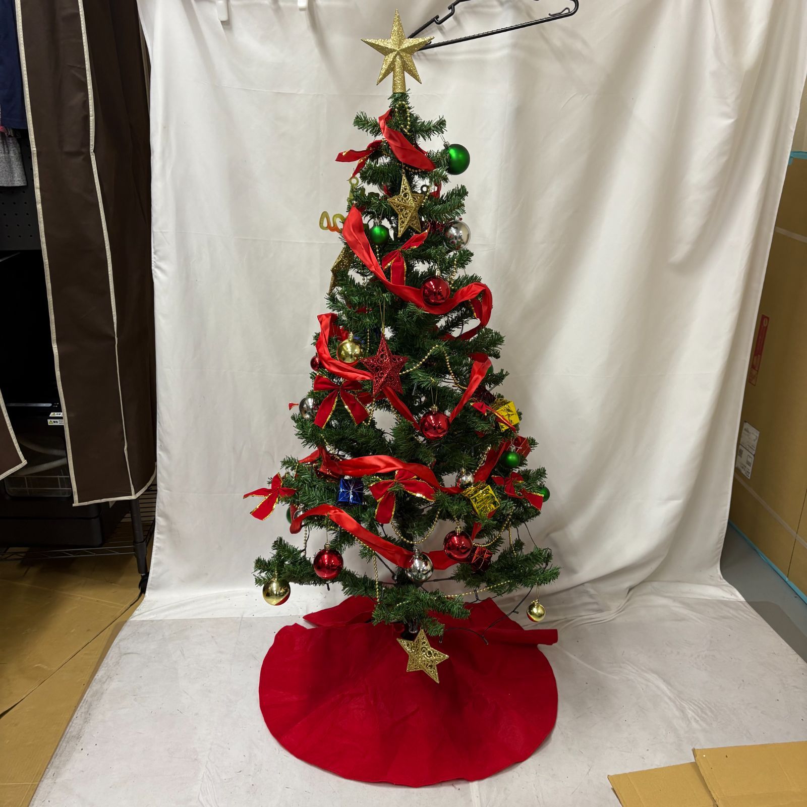 ファイバークリスマスツリー 150cm クリスマスツリー 150cm 180cm ファイバーツリー RGBライト付き