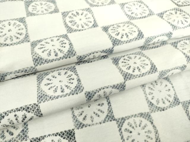 平和屋着物▽小紋　単衣　市松丸文　洗える着物　DAAS0206az 平和屋着物▽小紋 単衣 市松丸文 洗える着物 DAAS0206az