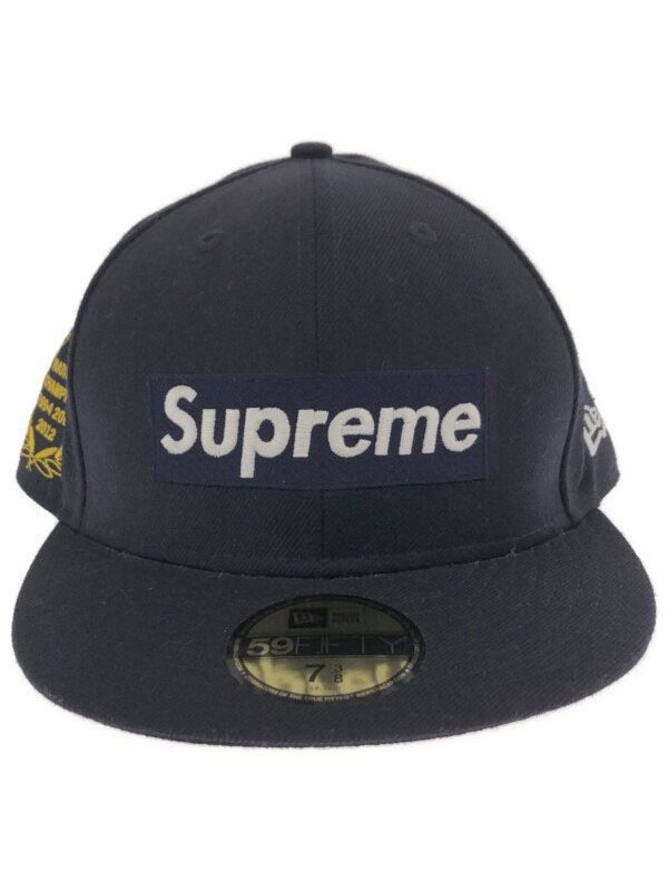 ノースフェイスsupreme champions BOX logo newera 新品ネイビー