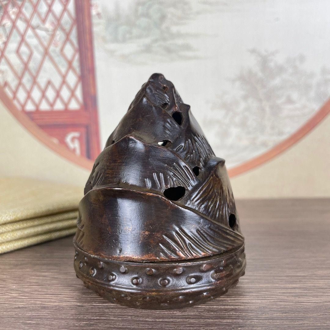 銅 細工 博山炉 茶道具 香道具 装飾品 工芸品 置物 銅 細工 茶道具 香道具 竹子博山炉 工芸品 美術品 置物