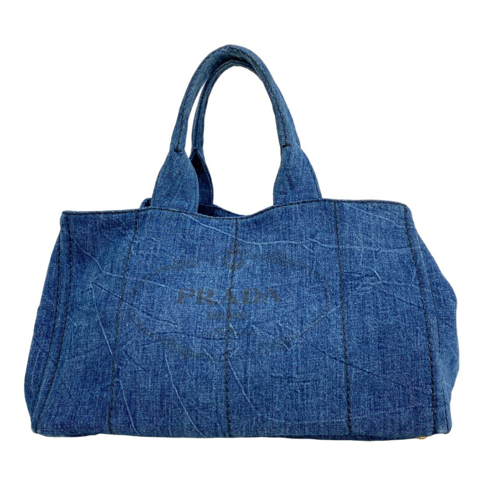 プラダ(Prada) プラダ トートバッグ カナパ デニム ブルー プラダ(Prada) プラダ トートバッグ カナパ デニム ブルー