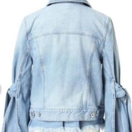 UN3D. アンスリード レイヤードデニムジャケット ブルー