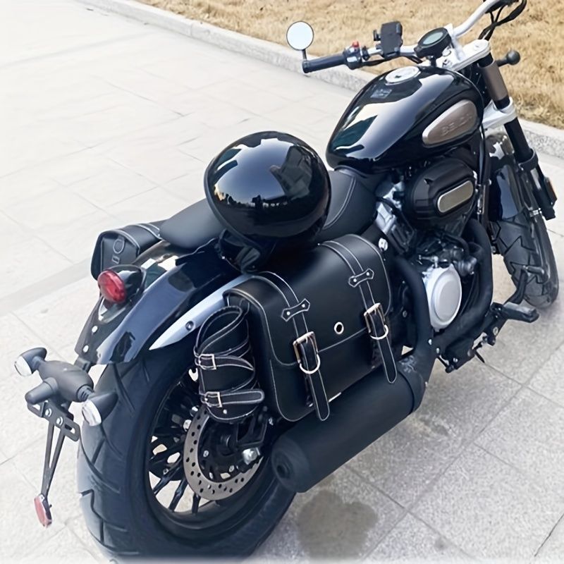 レザーバイクラゲッジバッグ バイクアクセサリー