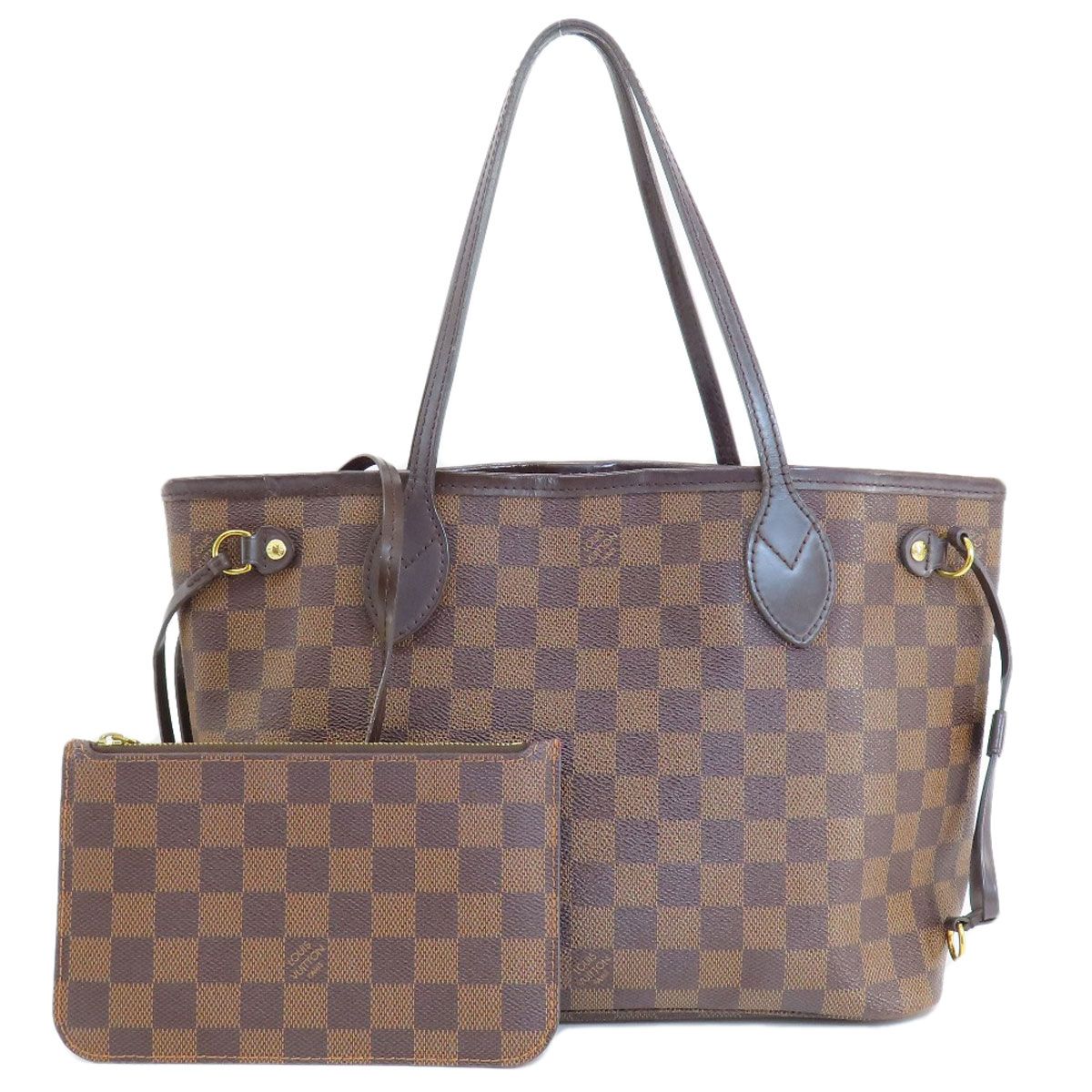 LOUIS VUITTON ルイヴィトン N41359 ネヴァーフルPM ダミエ エベヌ トートバッグ ダミエキャンバス レディース - メルカリ