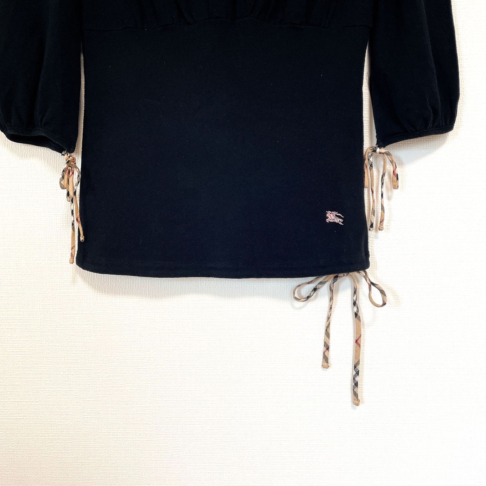 BURBERRY ノバチェック ホース刺繍 ティアード シャツミニワンピース BURBERRY BLUE LABEL ノバチェック チュニック ホース刺繍 ワン