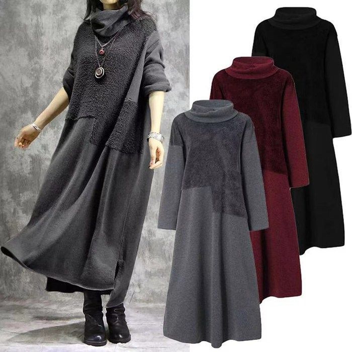 オシャレ⭐MACPHEE】濃いグレー ロングワンピース サイズ36