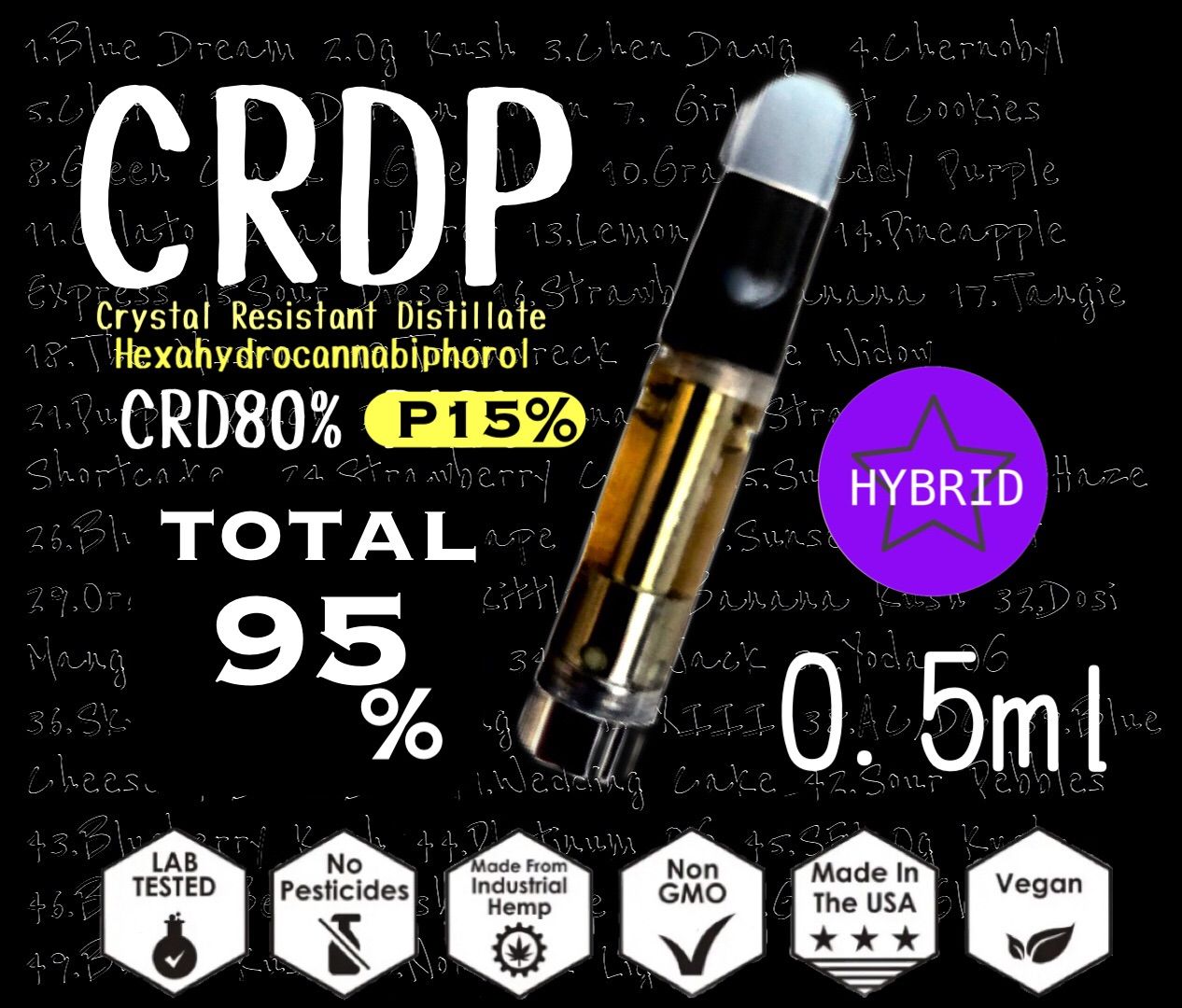 CRDPトータル95% 0.5ml Green Crack - リラクゼーショングッズ