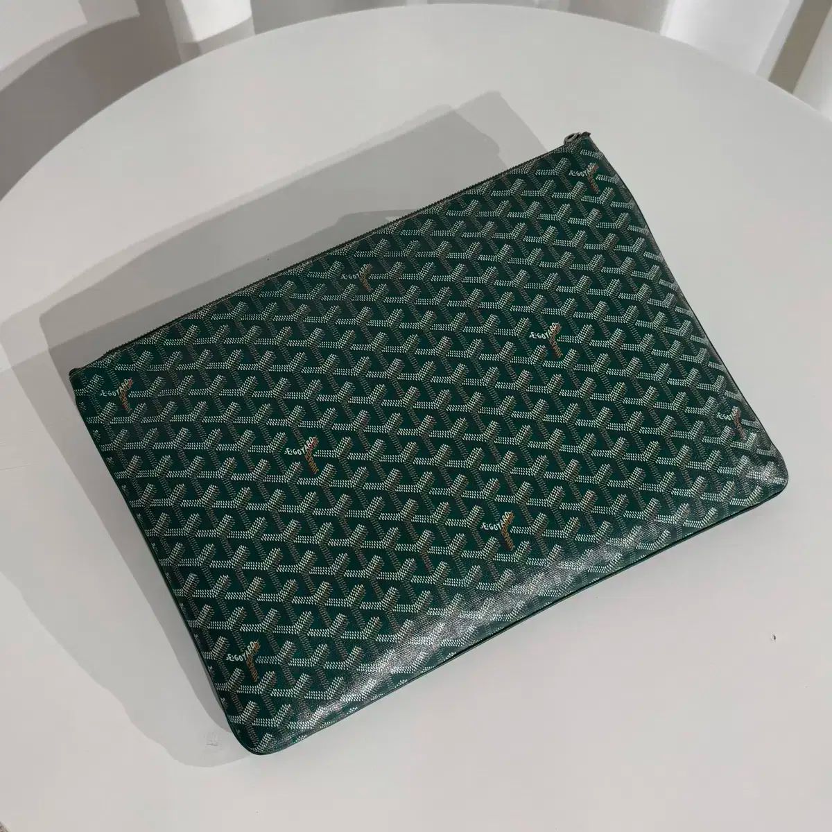 Goyard(ゴヤール) セナ GM クラッチバッグ グリーン - メルカリ