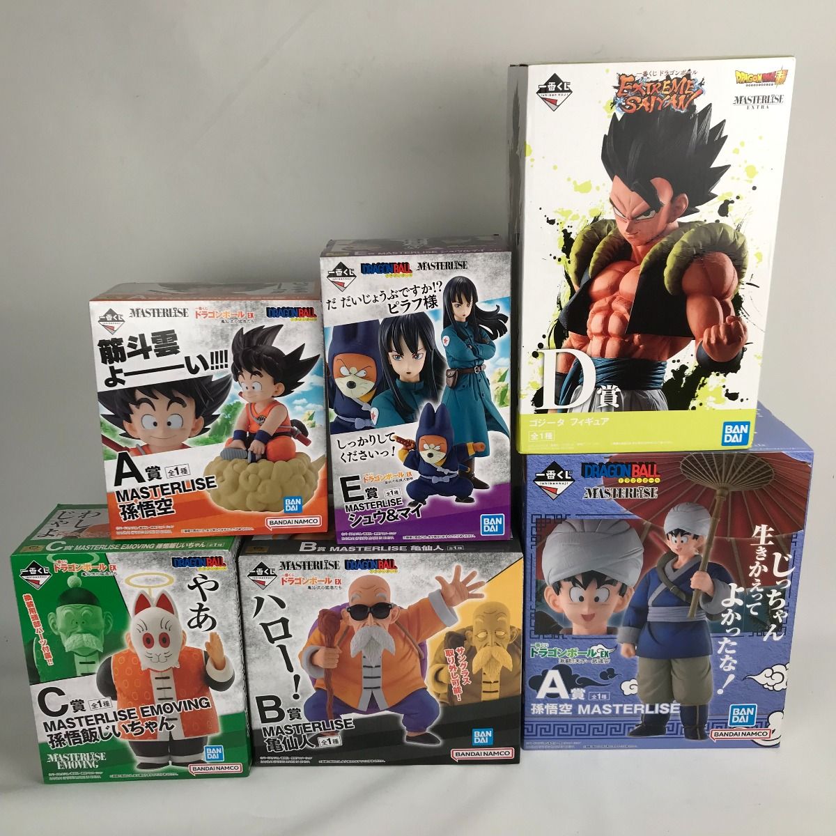 ■■ ドラゴンボール フィギュア 一番くじ 計6個 まとめ 亀仙流の猛者たち 摩訶不思議大冒険 等 □□ ドラゴンボール フィギュア 一番くじ 計6個 まとめ 亀仙流