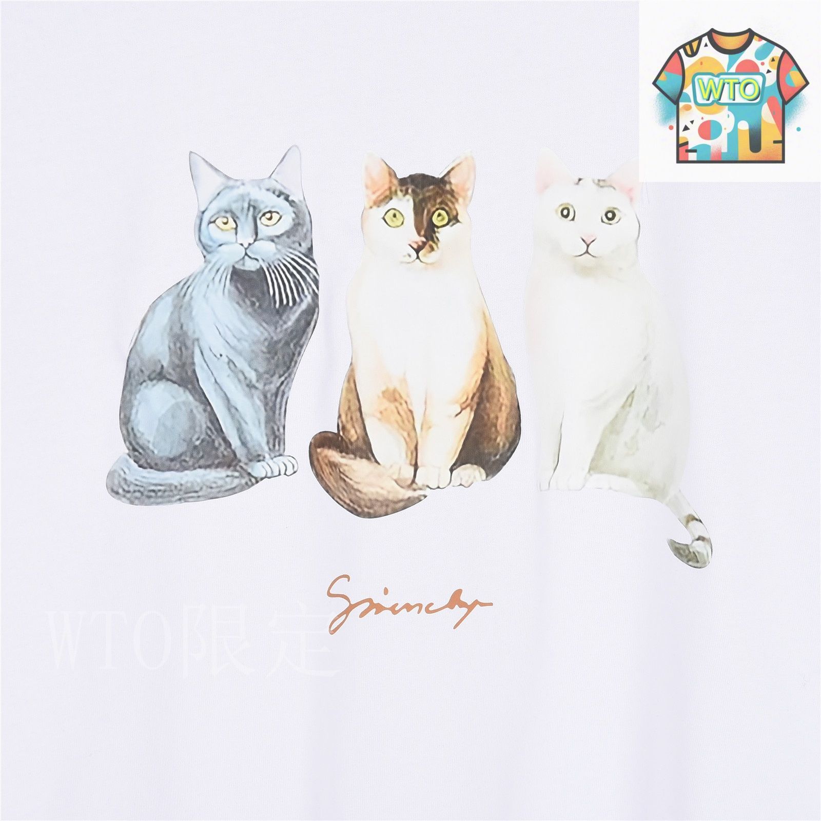 ★GIVENCHY★コットン キャット プリント Tシャツ Printed cat t-shirt in cotton in - multicolored | Givenchy NL