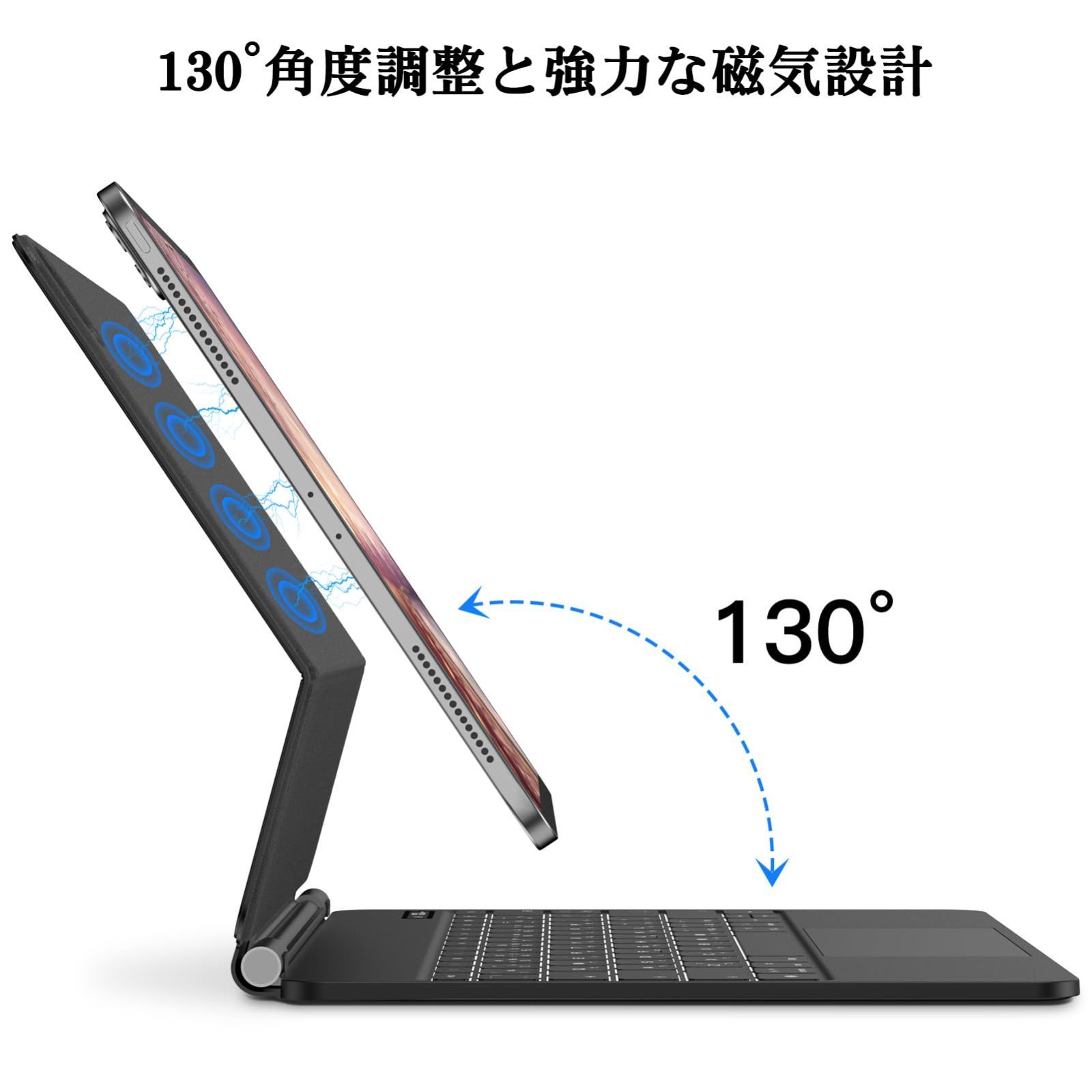 新品 GOOJODOQ iPad Pro 12.9インチ スマートキーボード iPad Pro 12.9