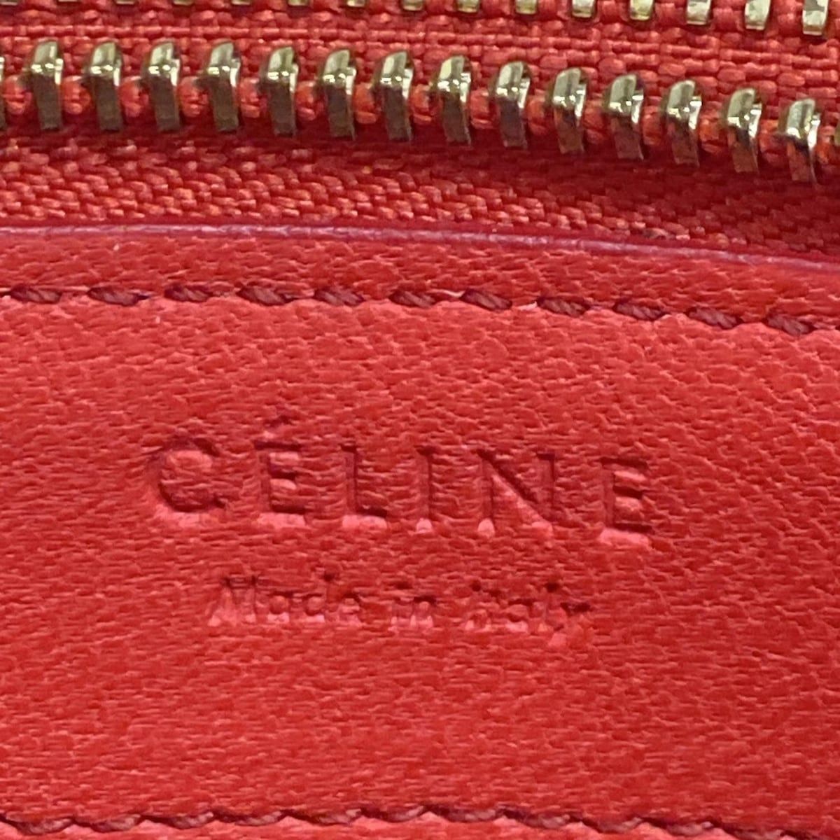 CELINE(セリーヌ) ショルダーバッグ トリオ レッド 斜めがけ