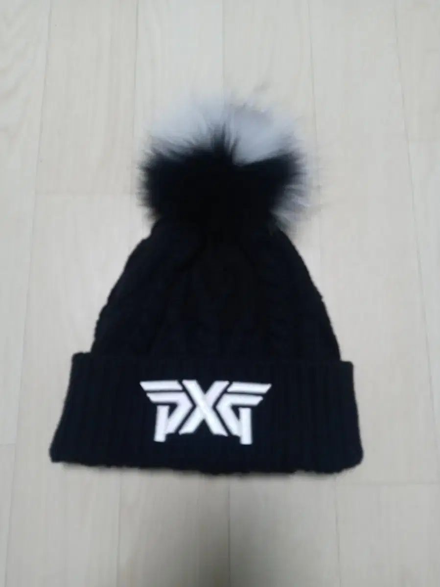PXG ブラック ポンポン ウール 帽子 正規品