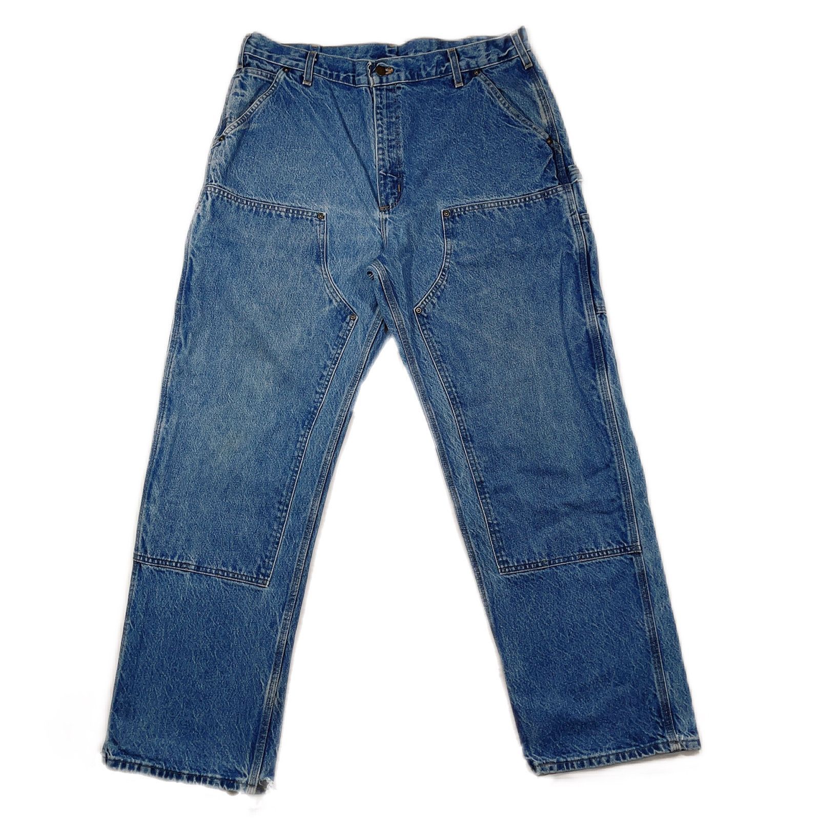 65】38×32 Carhartt double knee denim pants ダブルニー カーハート