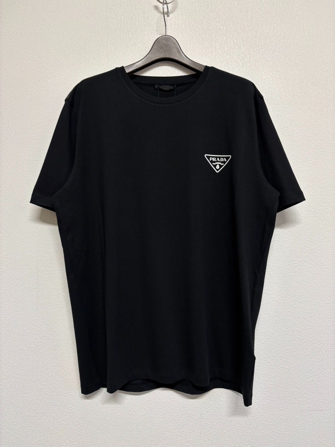 PRADA プラダ トライアングル ロゴ 黒 ブラック 半袖 Tシャツ