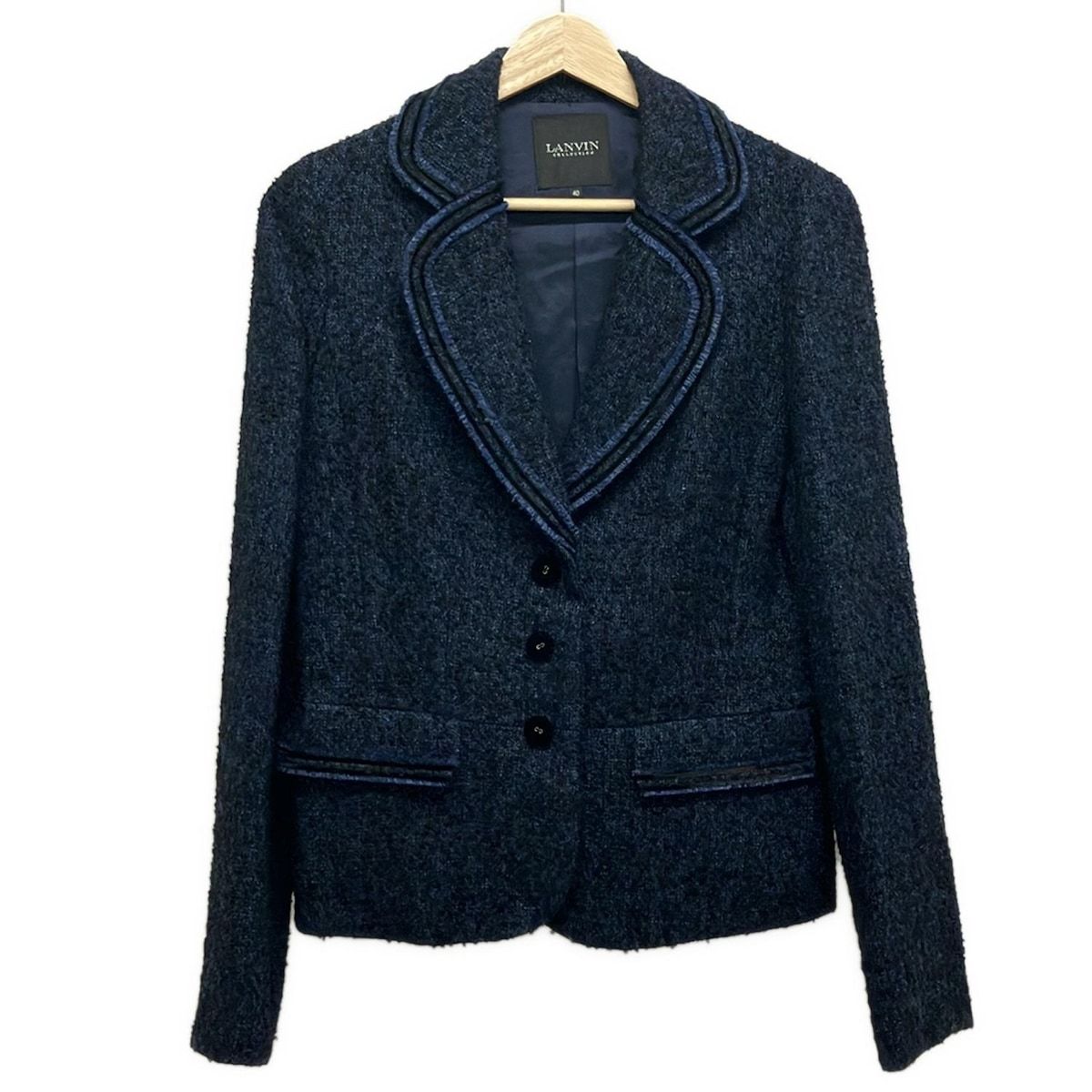 ランバンコレクション LANVIN COLLECTION 長袖ニット ジップアップ レディース 38 ランバンコレクション 長袖ニット ジップアップ レディース SIZE